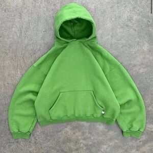 akimbo club hoodie size L signal green